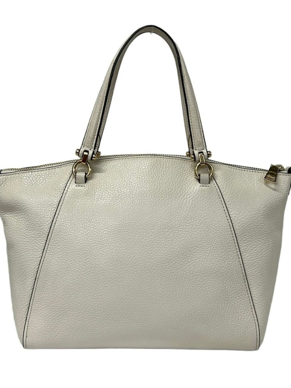 COACH 79997 Cream Leather Handbag